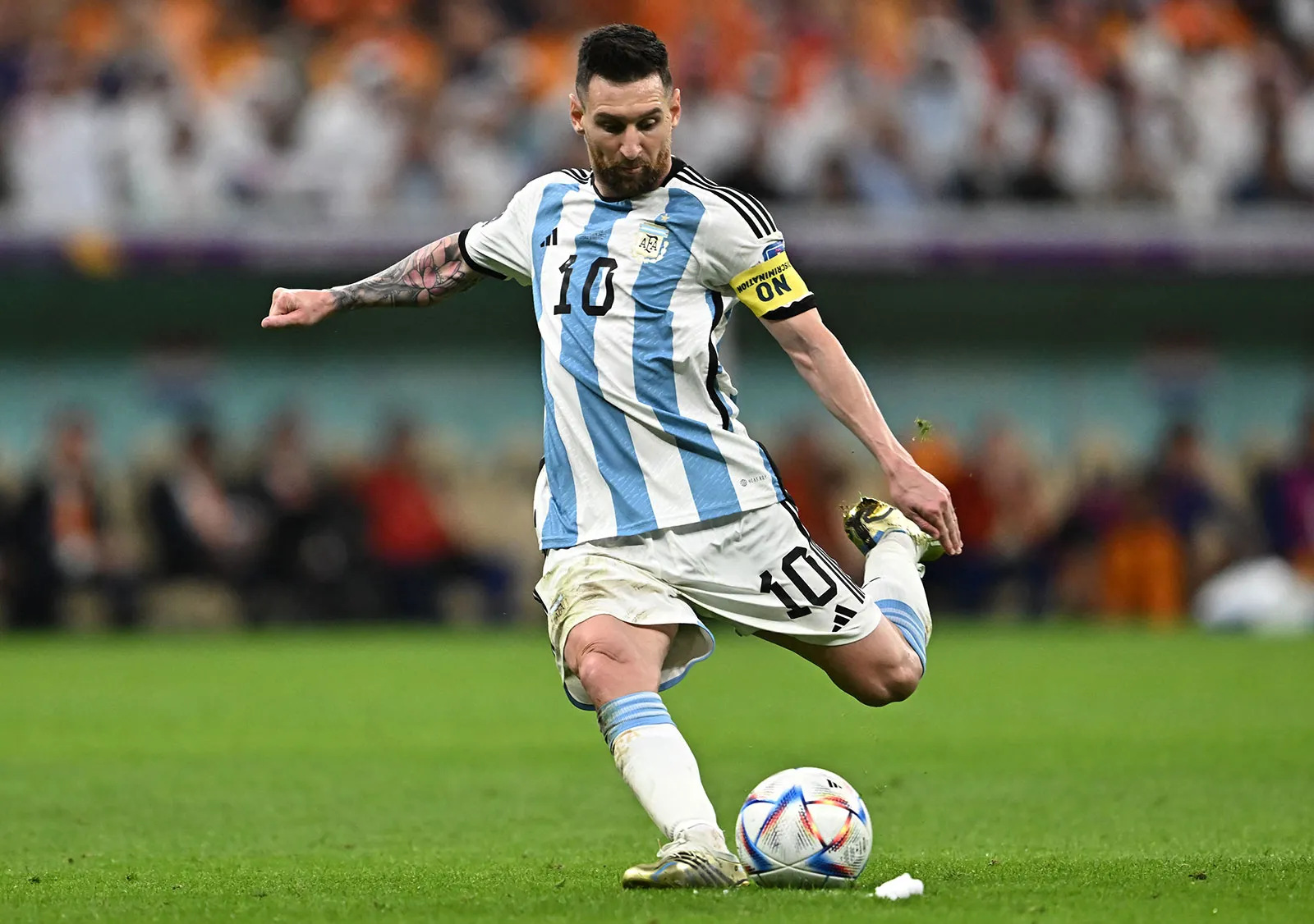 Lionel Messi celebrates after scoring for Argentina during a 3-0 victory over Iceland in a World Cup warm-up match ahead of the 2026 FIFA World Cup.