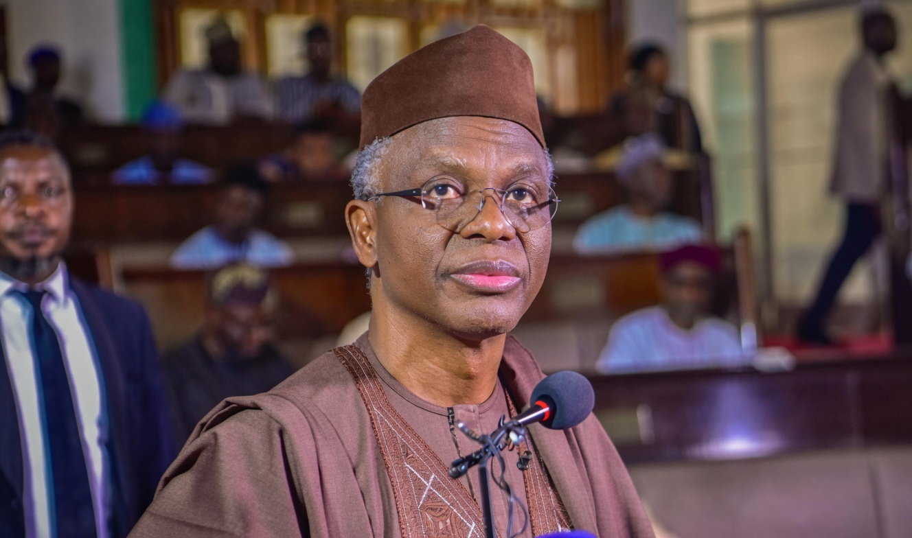 Former Kaduna State Governor Nasir El-Rufai arriving at the Federal High Court in Abuja.