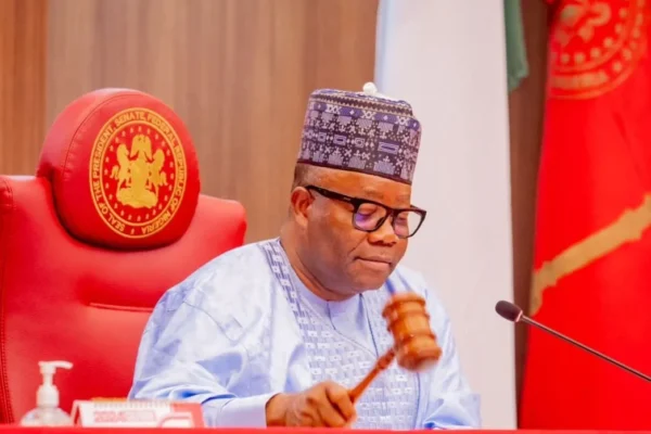 Nigerian senators during debate and voting on the State Police Bill constitutional amendment.