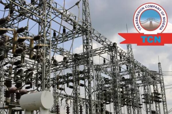 Transmission Company of Nigeria engineers carrying out grid maintenance at the Kumbotso 330kV Transmission Substation to improve electricity supply.