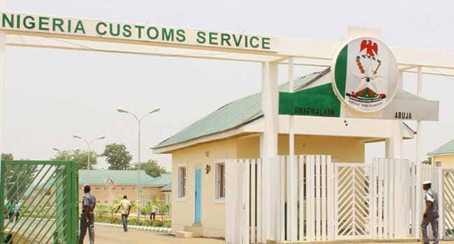 Nigeria Customs Service officials during the implementation of the 2026 fiscal policy measures and tariff reforms.