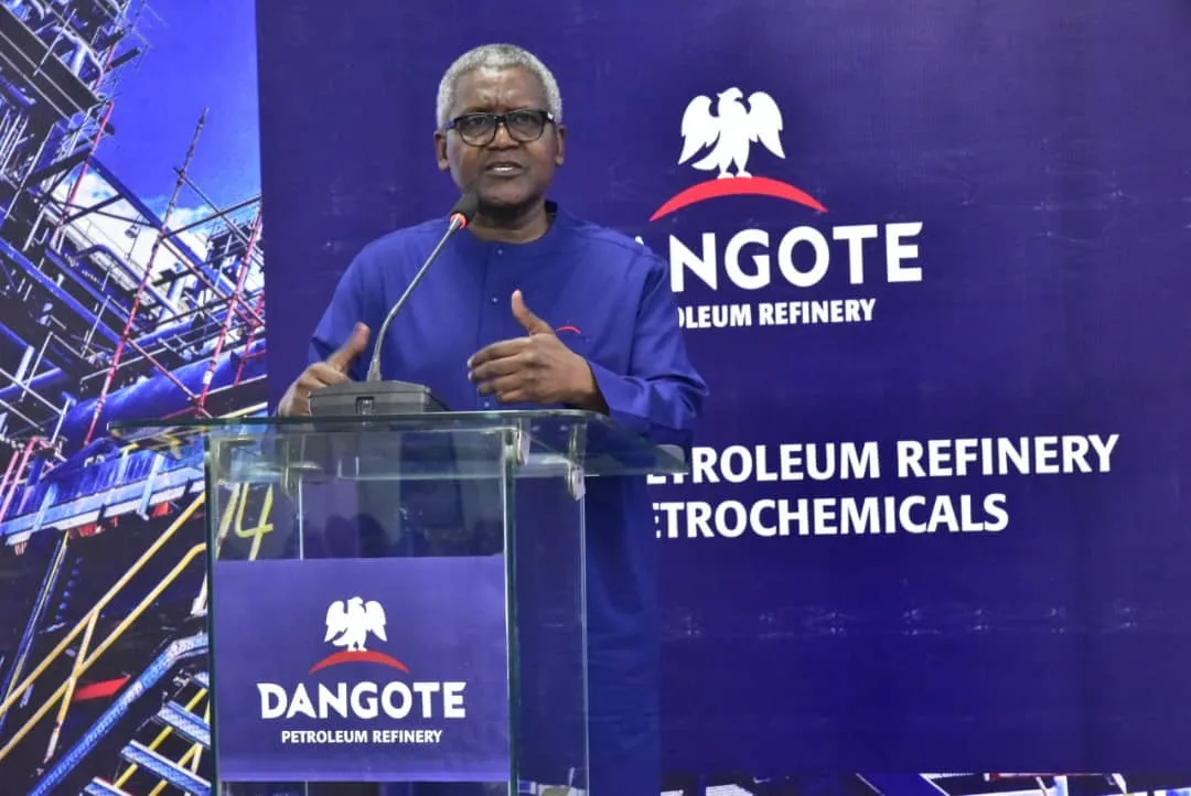Dangote and SNPC officials meet at the Lagos refinery to discuss Dangote refining capacity expansion plans.