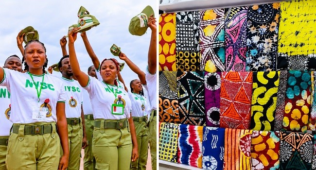FG replaces NYSC khaki uniform with locally produced Adire as part of major reforms.