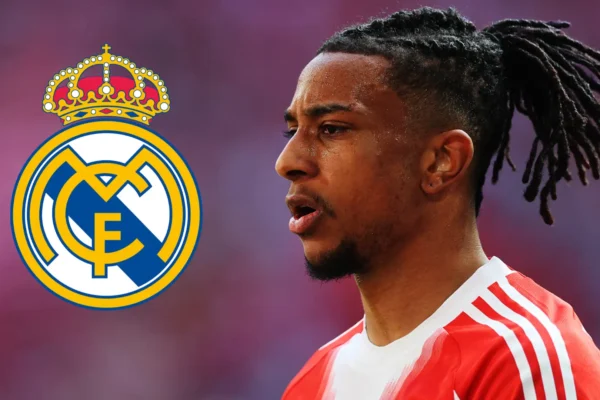 Bayern Munich winger Michael Olise during a match amid reports linking him with a move to Real Madrid.