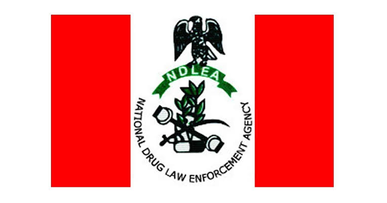 NDLEA officials at the handover ceremony for the NDLEA drug seizure of Canadian Loud cannabis at Apapa Port.