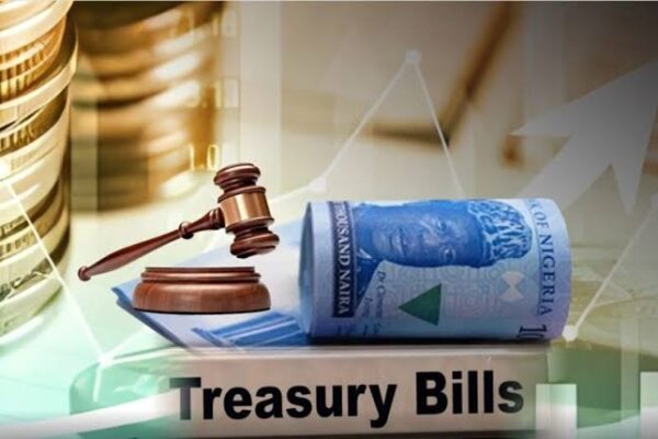 Investors trading Treasury Bills and other government securities in Nigeria's fixed income market.