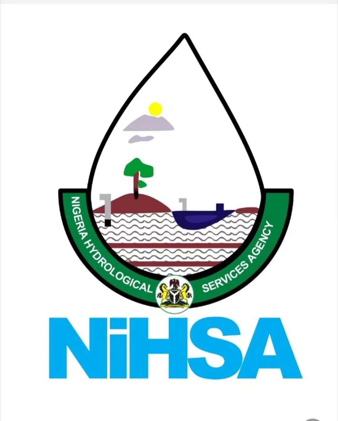 Flooded community in Nigeria following NIHSA's flood warning for 17 states.