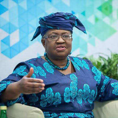WTO Director-General Ngozi Okonjo-Iweala speaking at the Africa Emerging Markets Forum on AI and economic transformation.