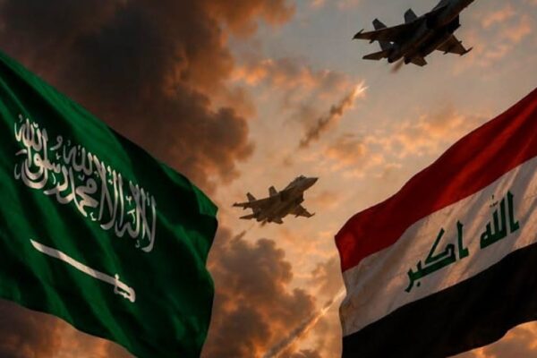 Funeral procession for Popular Mobilisation Forces members killed in US-Saudi airstrikes in Iraq.