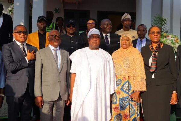 FCT Minister Nyesom Wike during the commissioning of infrastructure projects at the Nigerian Law School in Abuja.