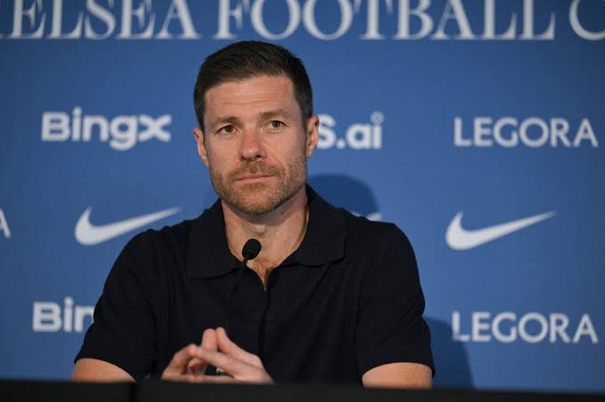 Chelsea manager Xabi Alonso during pre-season as reports link five senior players with summer exits.