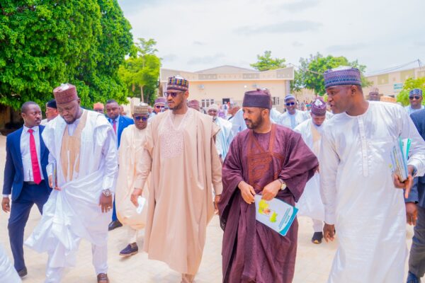 Governor Dikko Radda during the flag-off of BHCPF enrollment in Katsina.