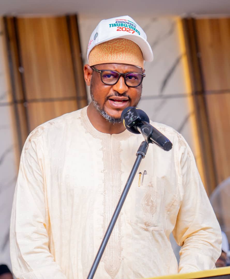 Governor Dikko Radda receives NARTO and NURTW representatives during their endorsement of Tinubu and Radda for 2027.