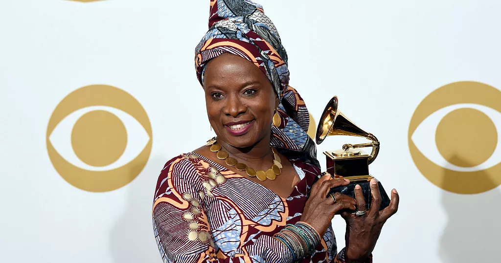 Angélique Kidjo at the Hollywood Walk of Fame ceremony in Los Angeles