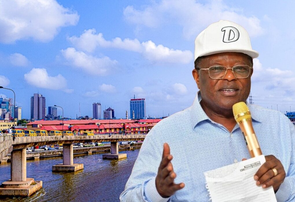 Ongoing reconstruction work on Carter Bridge in Lagos as the Federal Government targets completion within 24 months.