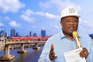 Ongoing reconstruction work on Carter Bridge in Lagos as the Federal Government targets completion within 24 months.