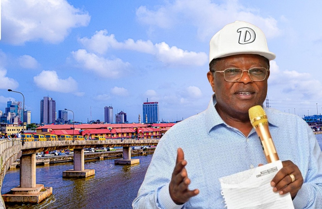 Ongoing reconstruction work on Carter Bridge in Lagos as the Federal Government targets completion within 24 months.