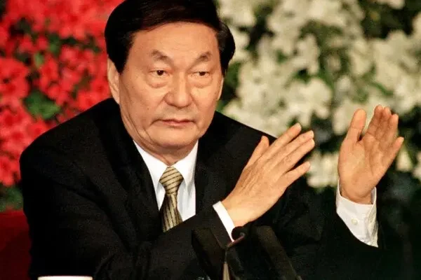 Former Chinese Premier Zhu Rongji during his time in office