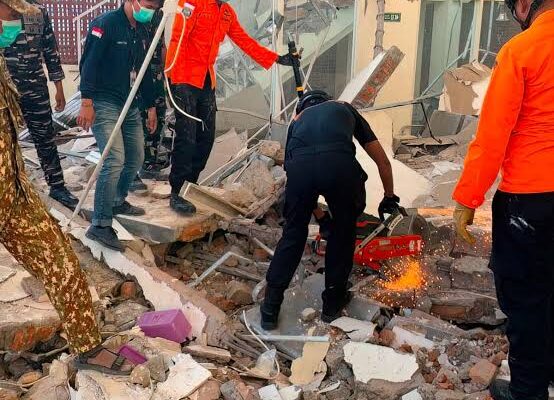 Rescue operations after a powerful earthquake struck Indonesia’s Flores Island