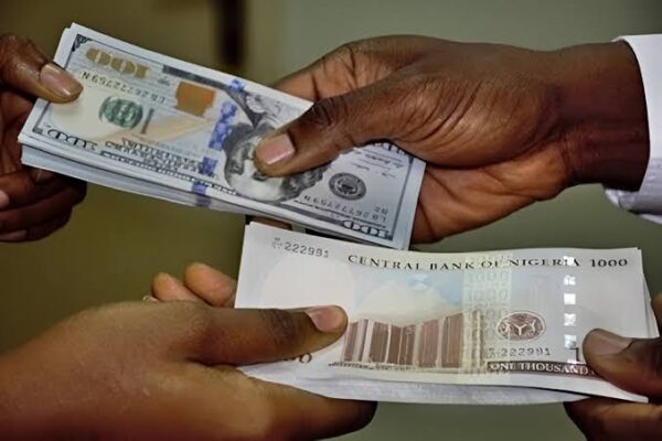 Nigerian naira and US dollar notes representing the naira to dollar exchange rate