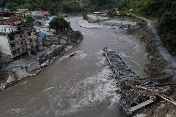 Flood devastation in Nepal as the death toll reaches 547 with more than 1,400 people missing.