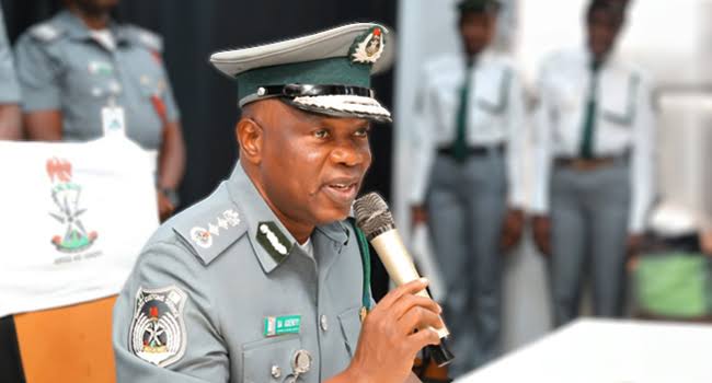 Comptroller-General of Customs Adewale Adeniyi announcing the final 2024/2025 Nigeria Customs recruitment list.
