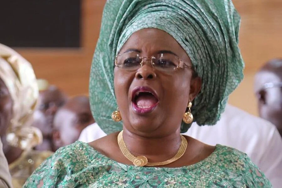 Patience Jonathan and Azikel Group President Azibapu Eruani during refinery inspection in Bayelsa
