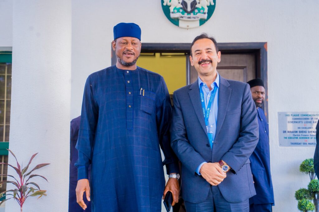 Governor Dikko Umaru Radda receiving the UNICEF Kano Field Office delegation at Government House, Katsina.