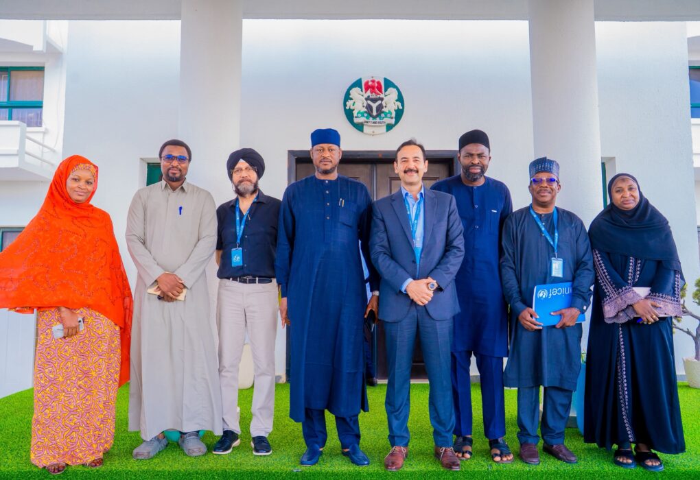 Governor Dikko Umaru Radda receiving the UNICEF Kano Field Office delegation at Government House, Katsina.