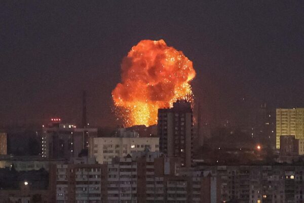Damage in Kyiv following overnight Russian missile strikes on Ukraine