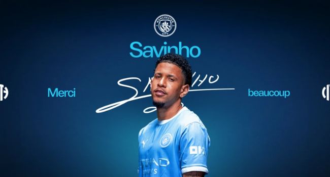 Brazilian winger Savinho joins Tottenham Hotspur from Manchester City in a reported £75 million transfer.