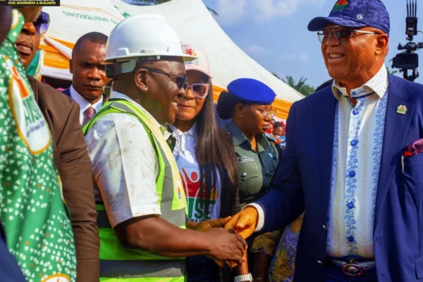 Hensek Integrated Services CEO Uwem Okoko speaking at a political gathering in Akwa Ibom