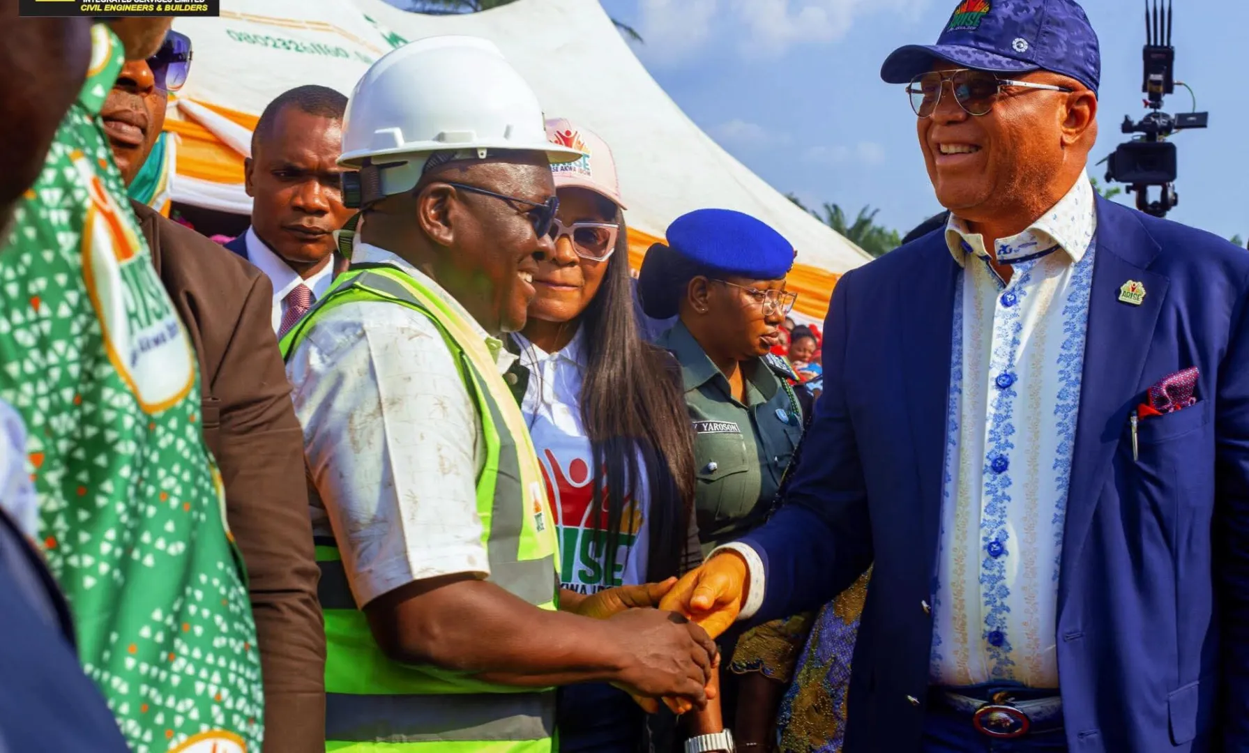 Hensek Integrated Services CEO Uwem Okoko speaking at a political gathering in Akwa Ibom