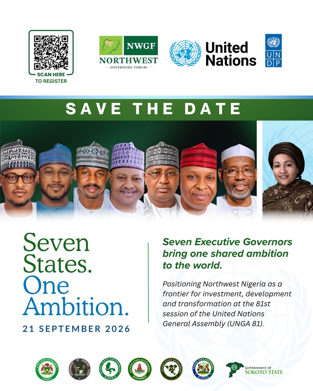 Dikko Radda leads North-West governors to UNGA 81 investment forum