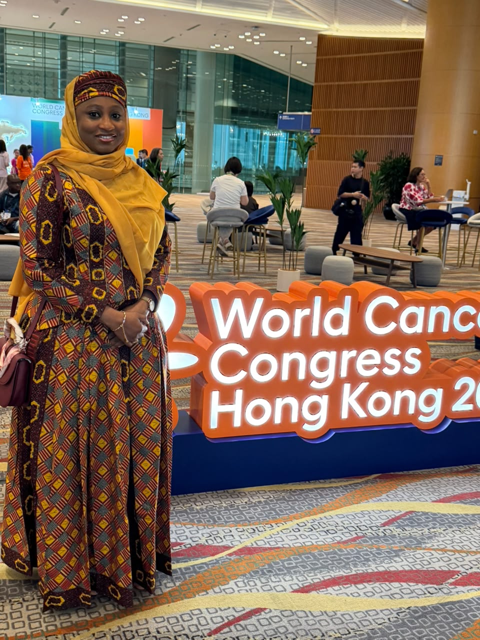 Fatima Radda at the World Cancer Congress 2026 in Hong Kong