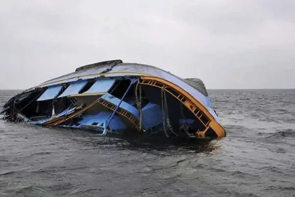 Marine Police rescue two people after a boat sank along the Ibaka waterways in Akwa Ibom