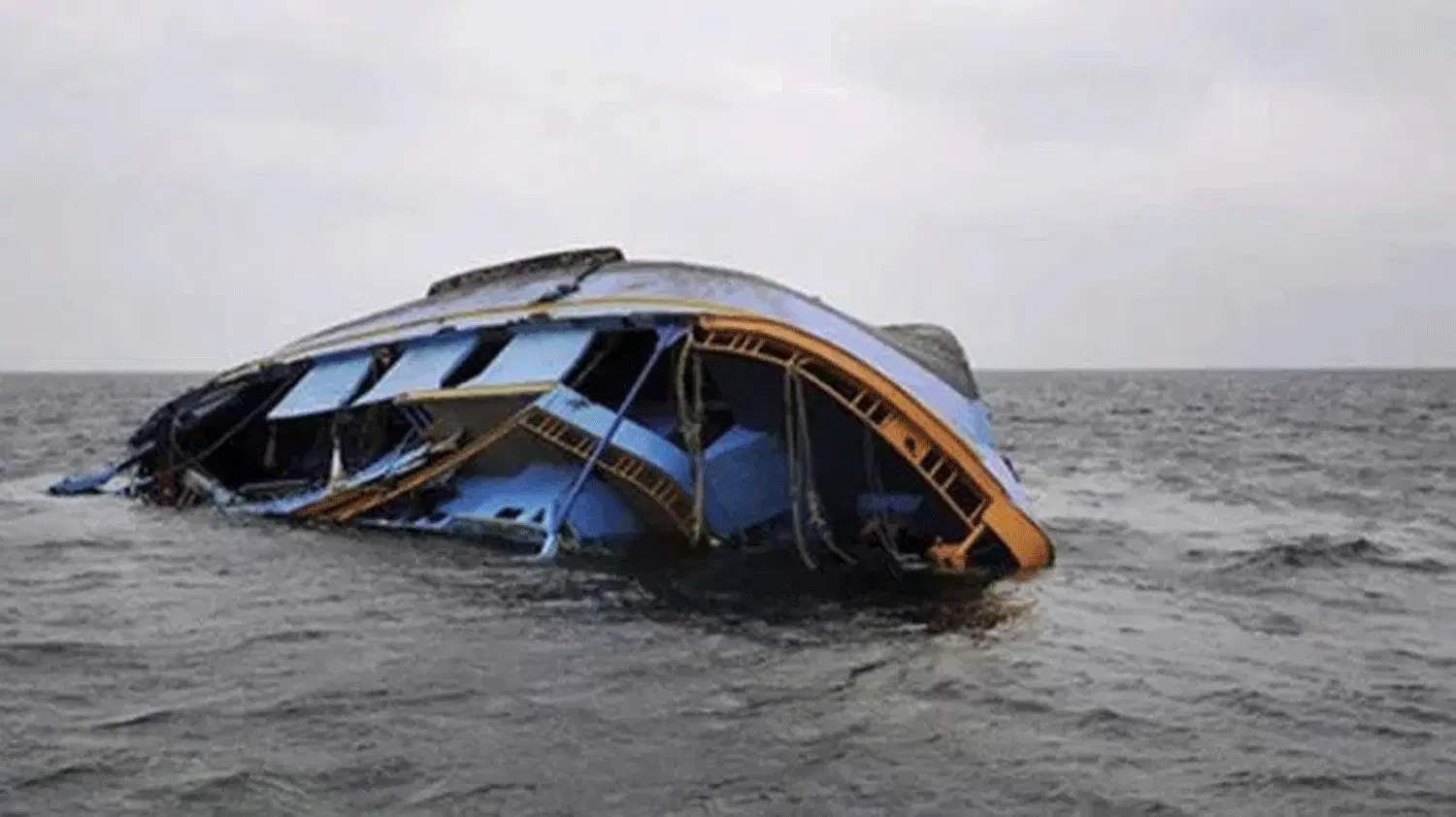 Marine Police rescue two people after a boat sank along the Ibaka waterways in Akwa Ibom