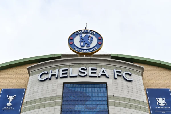 Chelsea players and staff at Stamford Bridge following the club’s ownership change