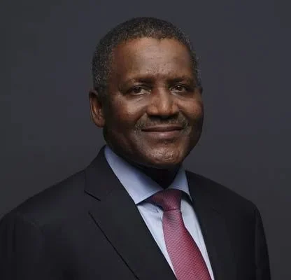 Aliko Dangote speaks at the Nigerian Exchange during the launch of Dangote Refinery’s IPO