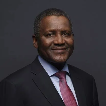 Aliko Dangote speaks at the Nigerian Exchange during the launch of Dangote Refinery’s IPO