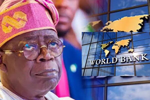 World Bank loan documents and Nigerian naira notes representing Nigeria's rising public debt