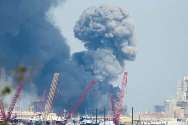 Smoke rises after Iranian missile and drone attacks amid escalating US Iran conflict