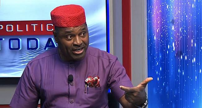 Kenneth Okonkwo speaking during an interview on Nigeria’s political and constitutional issues.