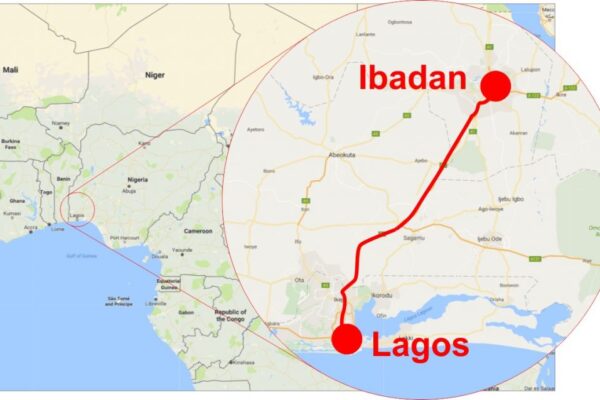 Accident scene along the Lagos-Ibadan Expressway