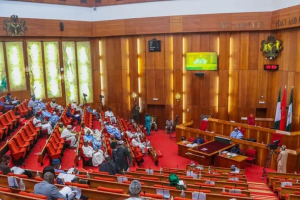 National Assembly complex in Nigeria as lawmakers suspend official visits and legislative engagements with South Africa.