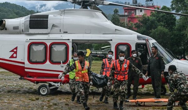Flood damage in Nepal after catastrophic August 26 floods