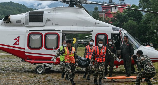 Flood damage in Nepal after catastrophic August 26 floods