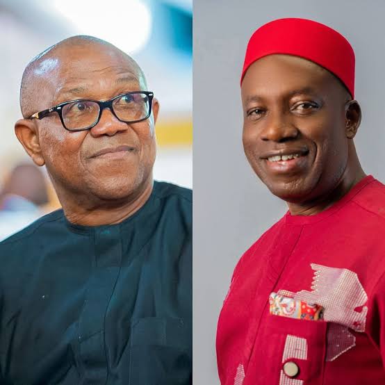 Peter Obi and Chukwuma Soludo amid Anambra debt dispute