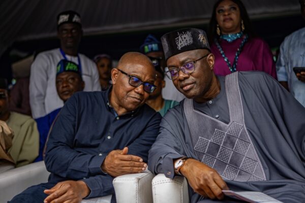 Peter Obi speaks at the unveiling of Seyi Makinde’s presidential campaign office in Abuja