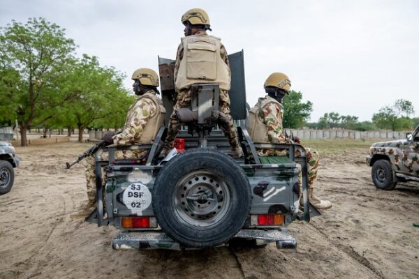 Operation HADIN KAI troops during an operation against suspected terrorists in Borno State